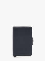 Kaarthouder Twin Original 2 Compartimenten Leder Secrid Blauw original TO