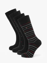 Herensokken 4 Paar Cadeaubox Tommy hilfiger Zwart socks 71235375