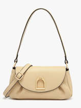Cross Body Tas /schoudertas Shadow Leder Etrier Beige shadow ESHA163S