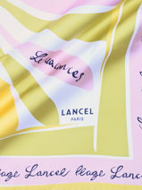Zijden Sjaal Sunrise 90x90cm Lancel Veelkleurig charms A14135-vue-porte