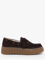 Bootschoenen Met Platformzool Uit Leder Clarks Bruin women 26186647