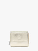 Portefeuille Caviar Leder Crinkles Goud caviar 14201