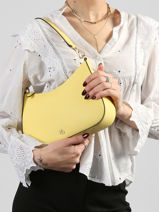 Schoudertas Danni 26 Leder Lauren ralph lauren Geel danni 31883768-vue-porte