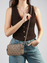 Cross Body Tas Noelle Guess Bruin noelle BG967214-vue-porte