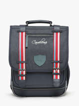 Rugzak 2 Compartimenten Cameleon Blauw vintage urban PBVBSD39