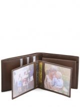 Portefeuille Leder Crinkles Bruin caviar 14023-vue-porte