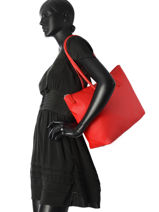 Schoudertas L.12.12 Concept Lacoste Rood l.12.12 concept NF1888PO-vue-porte