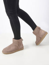 Classic Mini Ii Laarzen Uit Leder Ugg Bruin women 1016222-vue-porte