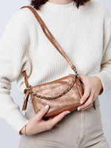 Cross Body Tas Vintage Leder Mila louise Bruin vintage 23673XSX-vue-porte