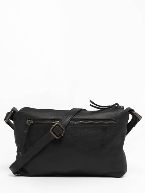 Cross Body Tas Cow Leder Basilic pepper Zwart cow BCOW68 ander zicht 4