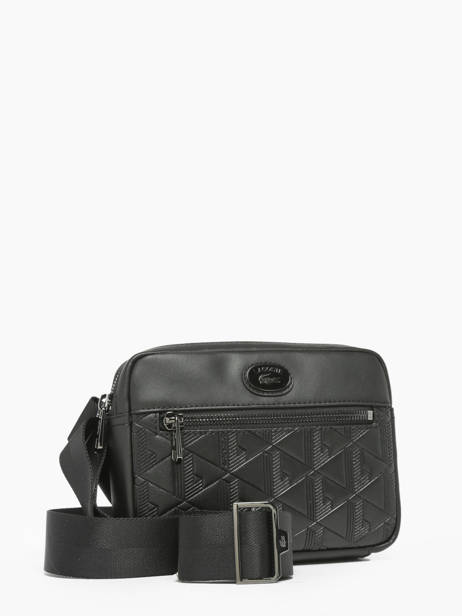 Cross Body Tas Lacoste Zwart monogramme NH4401MR ander zicht 2