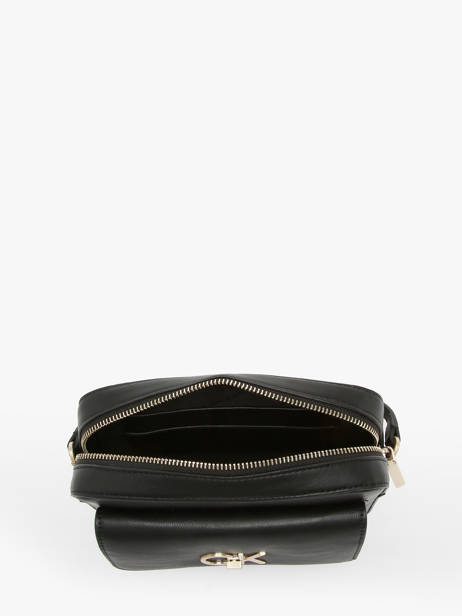 Cross Body Tas Re-lock Gerecycleerd Polyester Calvin klein jeans Zwart re-lock K611083 ander zicht 3