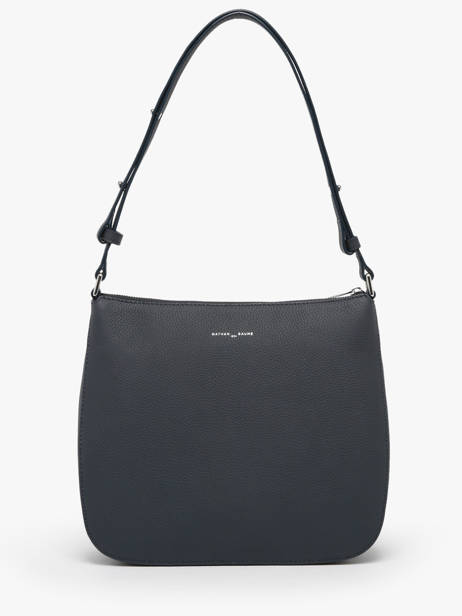 Schoudertas Lou Leder Nathan baume Blauw egee 5 ander zicht 4