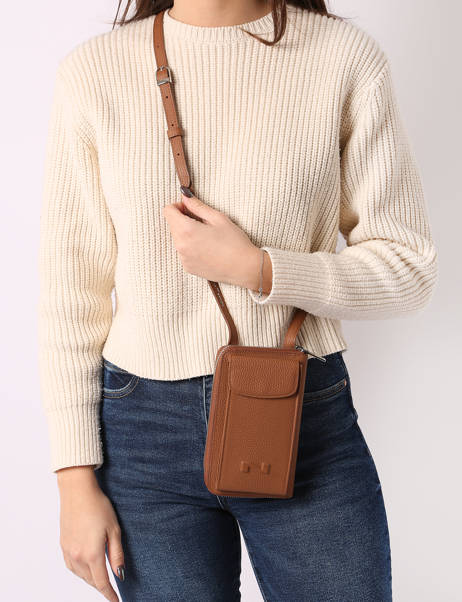 Telefoonetui Pocket Leder Nathan baume Bruin n city 3 ander zicht 1