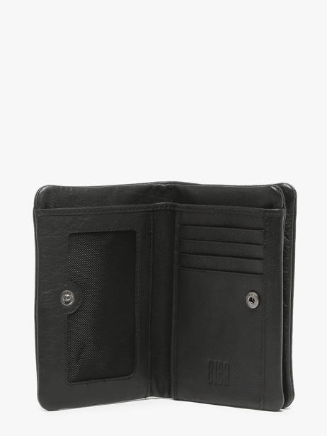 Portefeuille Leder Biba Zwart wallet SFM4L ander zicht 1