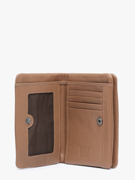 Portefeuille Leder Biba Bruin wallet SFM4L ander zicht 1