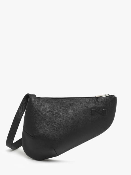 Cross Body Tas City Perle Leder Nathan baume Zwart n city N1811000