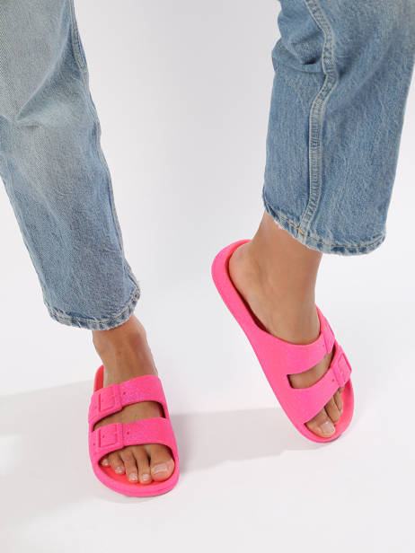 Slippers Neon Cacatoes Roze women NEON ander zicht 2