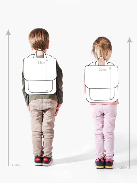 Rugzak Hello hossy Bruin cool kids 5 ander zicht 1