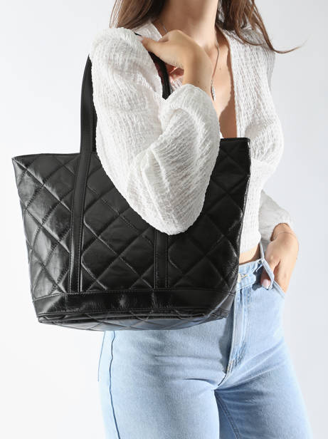 Handtas Cabas Cuir Leder Vanessa bruno Zwart cabas cuir 84V40378 ander zicht 1