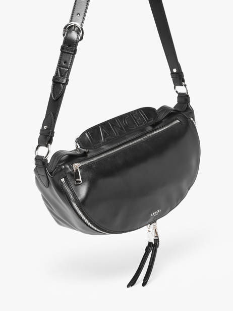 Cross Body Tas M Origami Leder Lancel Zwart origami A12528 ander zicht 2