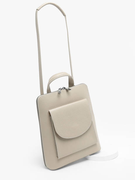 Rugzak /schoudertas Milano Beige caviar CA240615 ander zicht 2