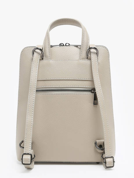 Rugzak /schoudertas Milano Beige caviar CA240615 ander zicht 4