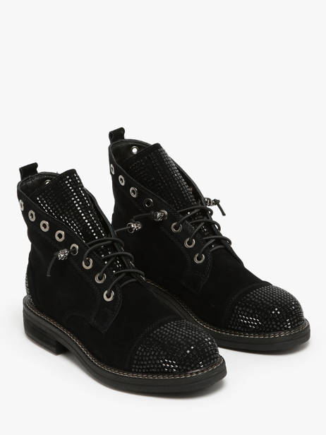 Enkellaarsjes Crosta Uit Leder Alma en pena Zwart women I240752 ander zicht 2