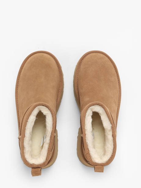 Boots Met Platformzool Classic Ultra Mini Uit Leder Ugg Bruin women 1158311 ander zicht 4