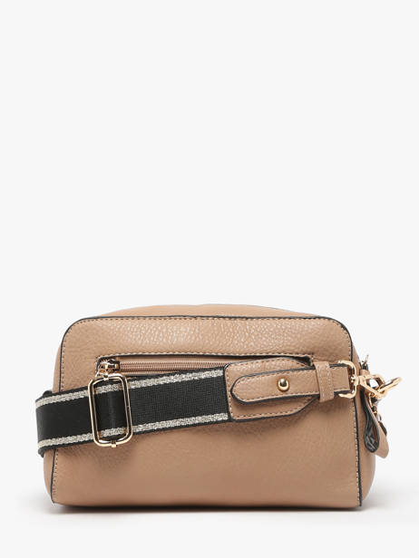 Cross Body Tas Zip Lulu castagnette Bruin zip WILLIAM ander zicht 4