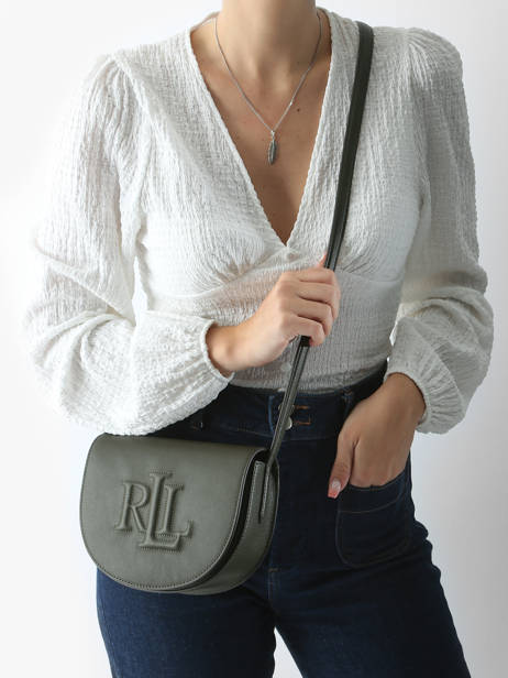 Cross Body Tas Anstey Leder Lauren ralph lauren Groen anstey 31950130 ander zicht 1