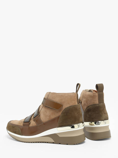 Sneakers Vulpin Uit Leder Mam'zelle Bruin women CSIJK77 ander zicht 3