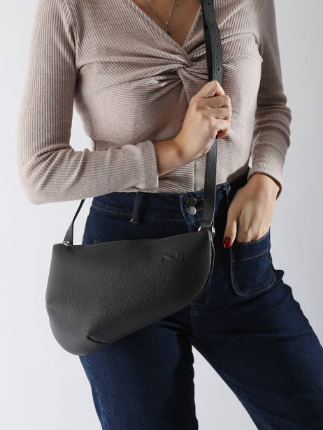 Cross Body Tas Large City Perle Leder Nathan baume Grijs n city 1 ander zicht 1