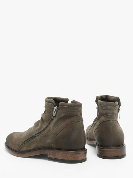 Enkellaarzen Hacker 5 Uit Leder No brand Groen men 12777 ander zicht 2