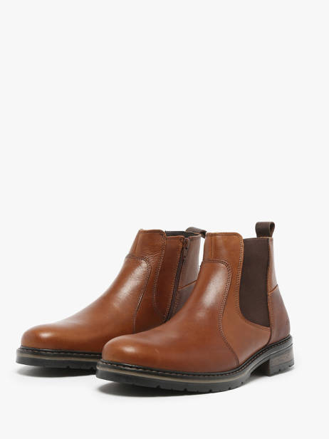 Boots Elster Uit Leder Redskins Bruin men ELSTER ander zicht 1
