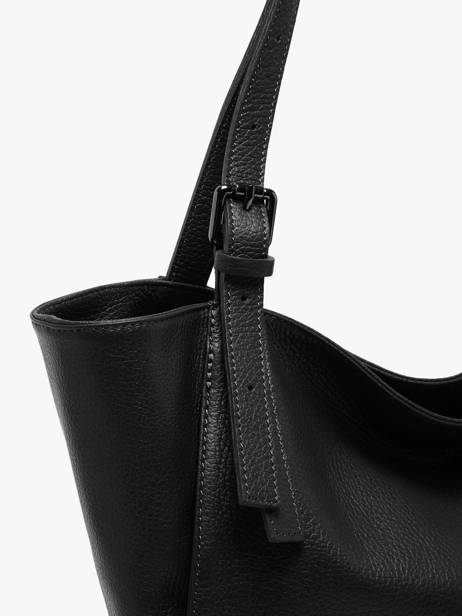 Handtas Caviar Leder Milano Zwart caviar CA24066 ander zicht 2