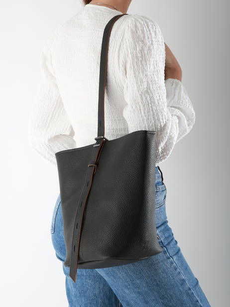 Schoudertas Rugzak M Cavalier Leder Etrier Zwart cavalier ECLR126M ander zicht 2