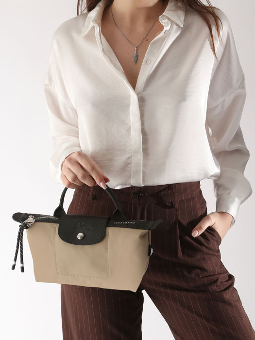 Longchamp Le pliage energy Clutch Beige