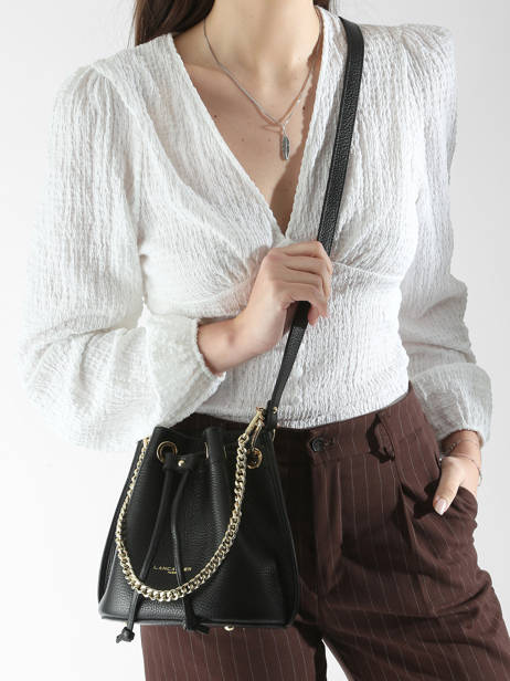 Bucket Bag Alba Double Leder Lancaster Zwart alba double 80 ander zicht 1