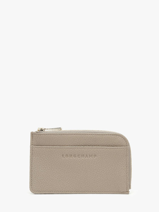 Longchamp Le foulonné Kredietkaarthouder Grijs