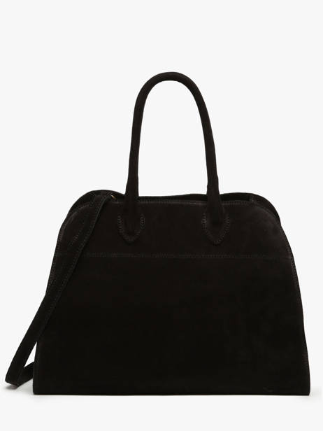 Schoudertas Velvet Leder Milano Zwart velvet VE24118