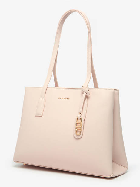 Schoudertas Saffiano David jones Roze saffiano CM7468 ander zicht 2