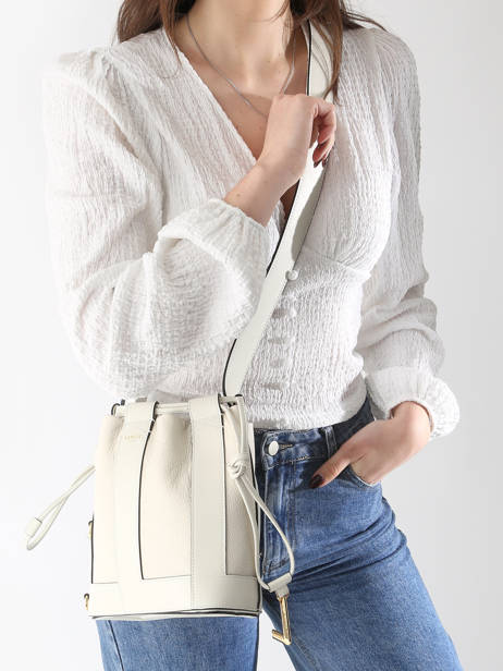 Cross Body Tas Elles Leder Lancel Wit elles A13357 ander zicht 1