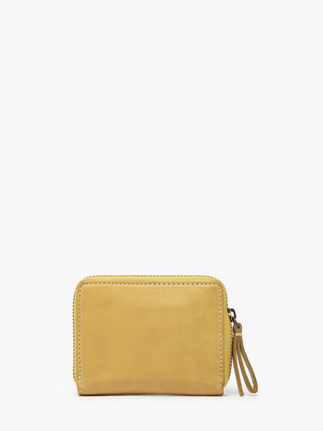 Portemonnee Leder Biba Geel heritage BT12 ander zicht 2