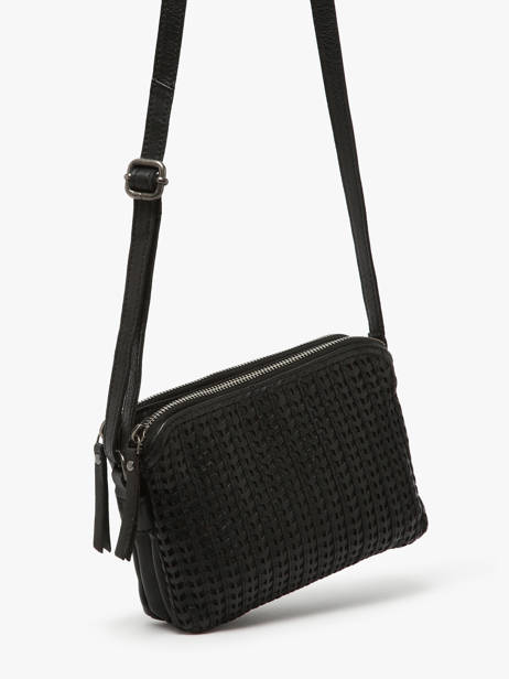Cross Body Tas Heritage Leder Biba Zwart heritage MOA3L ander zicht 2