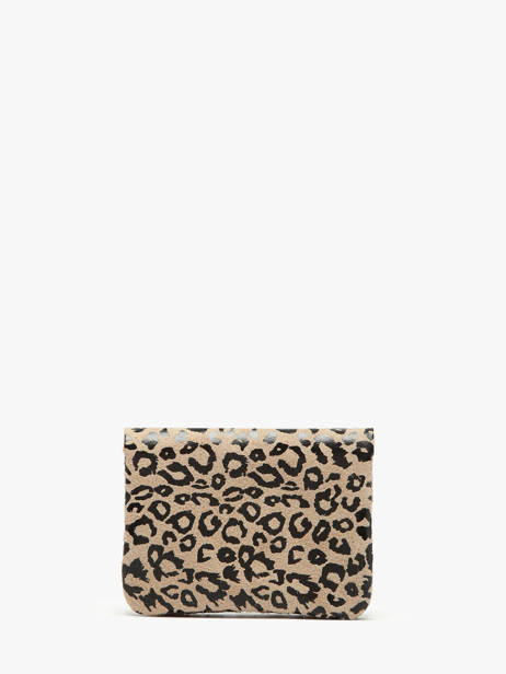 Portemonnee Leder Milano Beige velvet leopardo VL23092 ander zicht 2