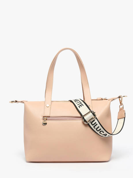 Schoudertas Logo Lulu castagnette Oranje logo YVRAC ander zicht 4