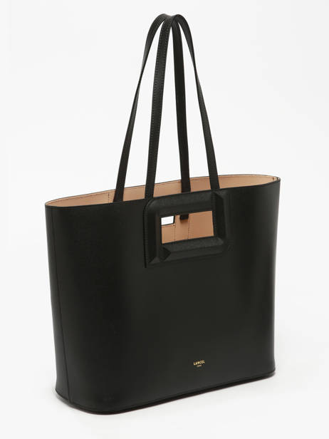 Schoudertas Angèle Leder Lancel Zwart angele A13361 ander zicht 3