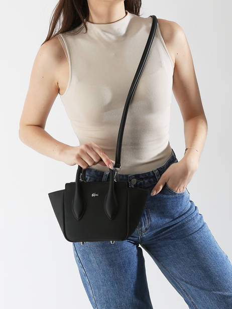 Handtas Daily City Lacoste Zwart daily city NF4959DZ ander zicht 1