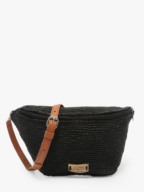 Heuptasje Le voyage en panier Zwart l'atelier du crochet AM777